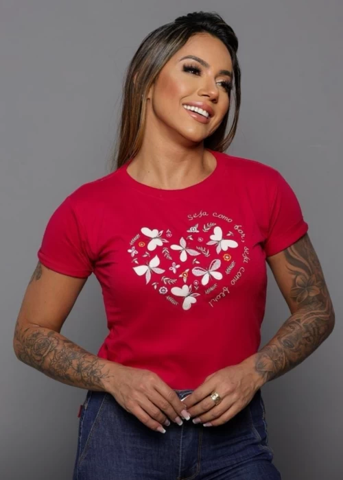 T-shirt bordada 00036