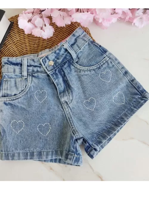 Short Coração Brilho MK001