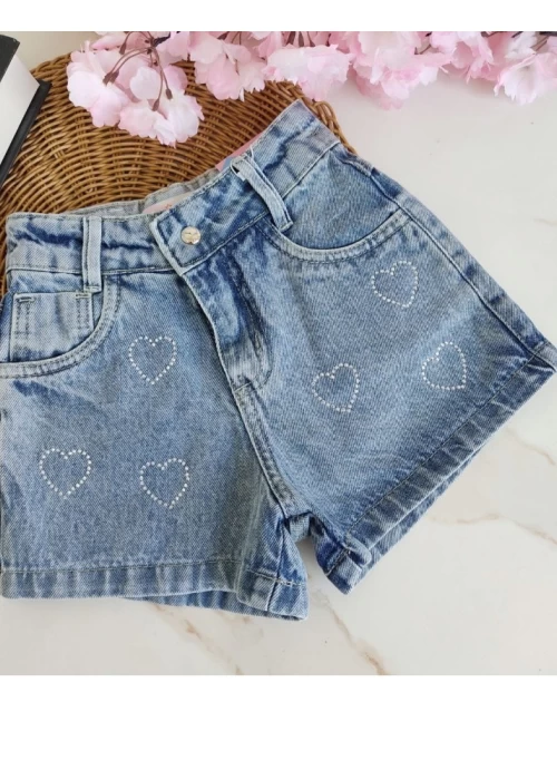 Short Coração Brilho MK001