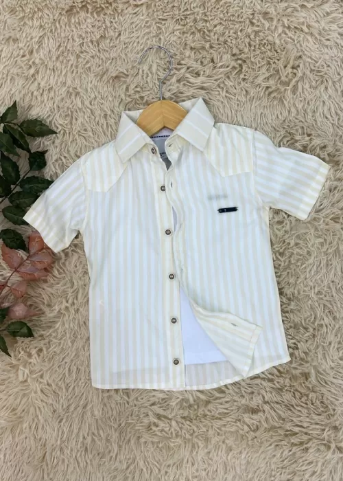 Camisa Social Listra Hamster