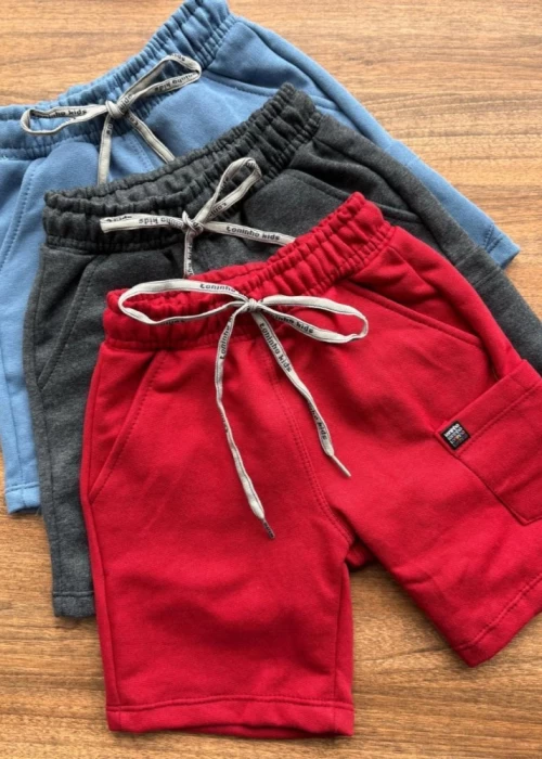 Bermuda Moletom Cargo TK ref01