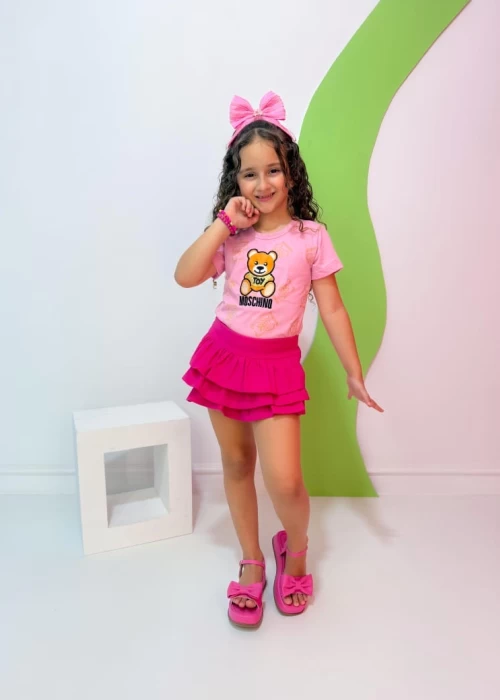 Conjunto Short Saia Mochino