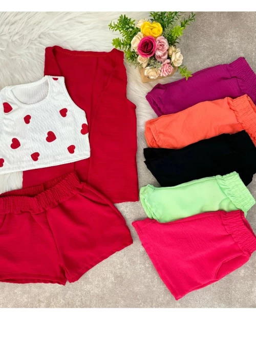Conjunto Max Colete Coração