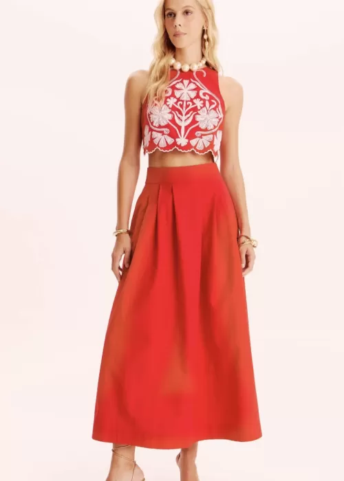 Saia Ampla Com Pregas