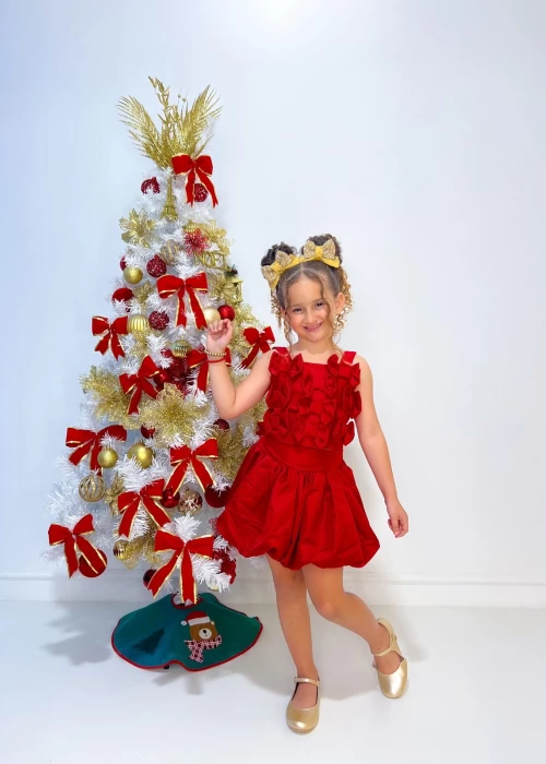 Conjunto Saia Balonê Laço VA001