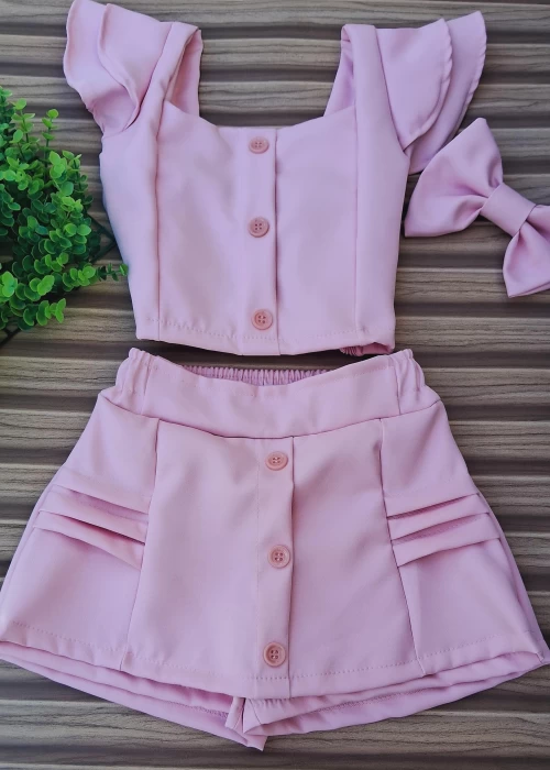 Conjunto Short Saia Ceci ref01