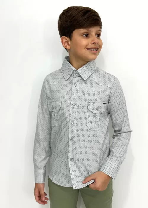 Camisa Manga Longa com Bolso HAM001