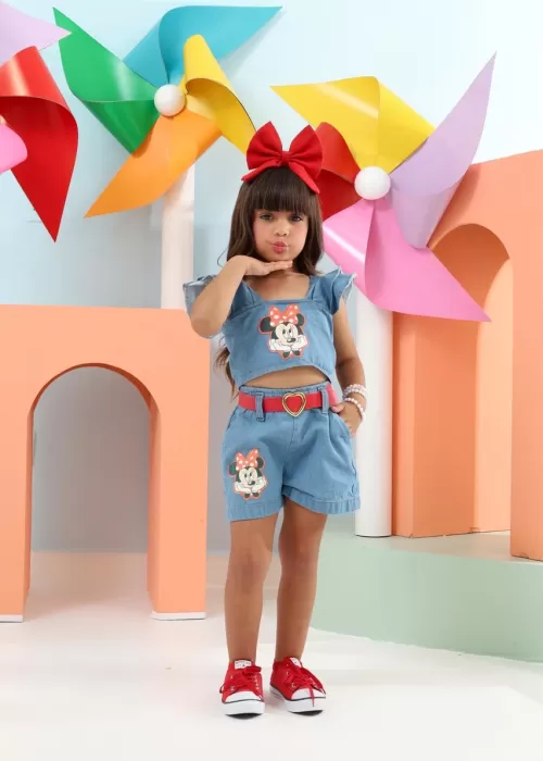 Conj. Minnie Jeans KT001