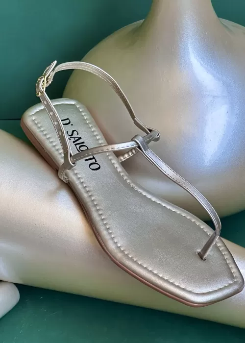 sandália básica Giselle dourada