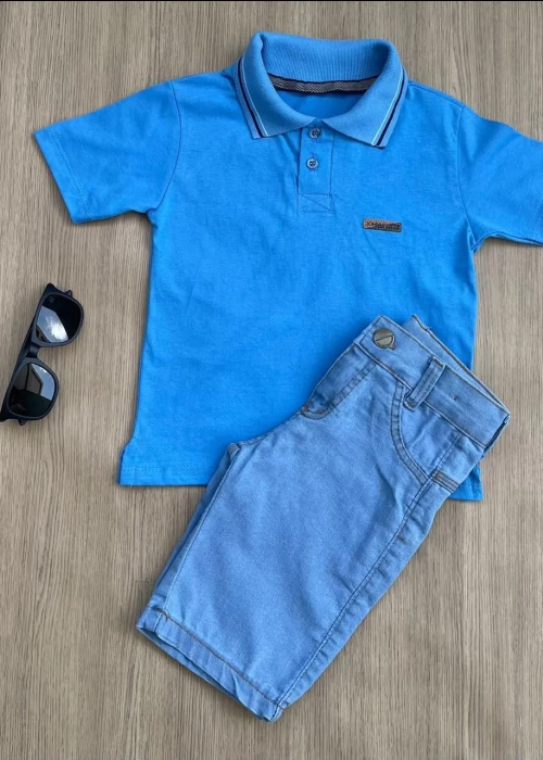 Conj. Polo Básico e Jeans AMA001