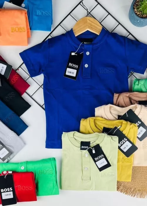 Camisa Gola Padre Malha Penteada GI001