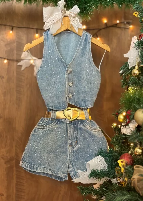 Conj. Short Brilho VIT001