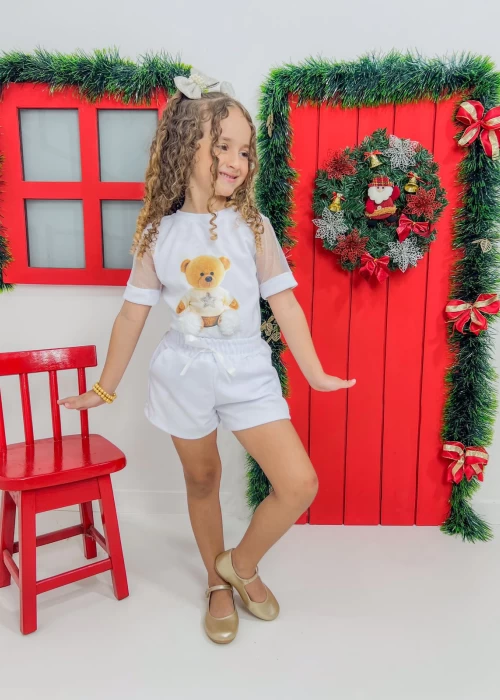 Conjunto Ursinho Natal GA001