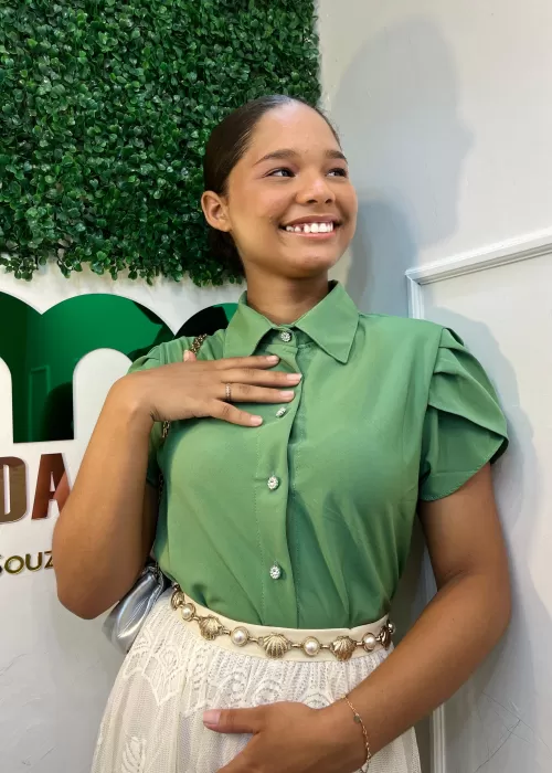 BLUSA BOTOES MC 00048