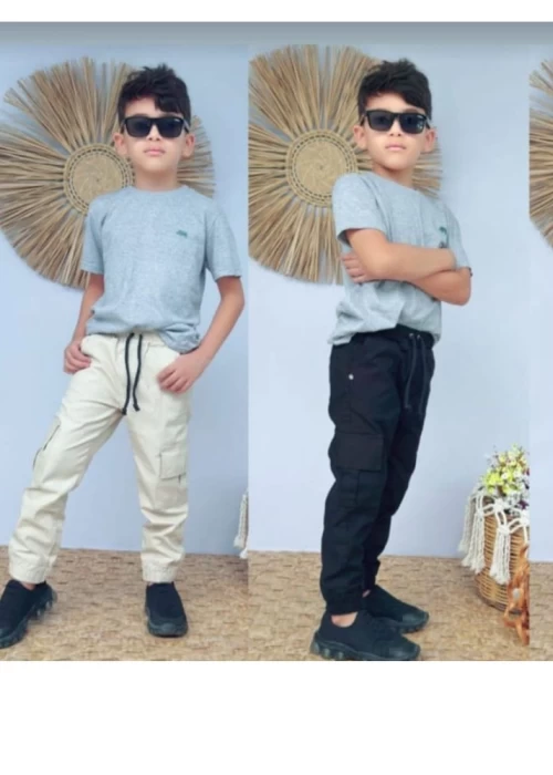 Calça Jogguer Brim Masculina Kids