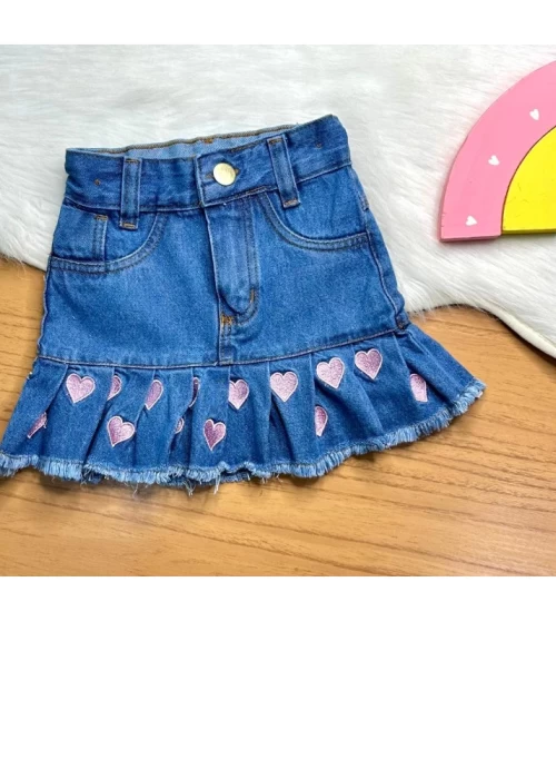 Saia Babado Coração LA001