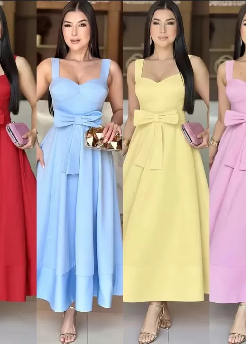 VESTIDO PRIN LAÇO REF0111