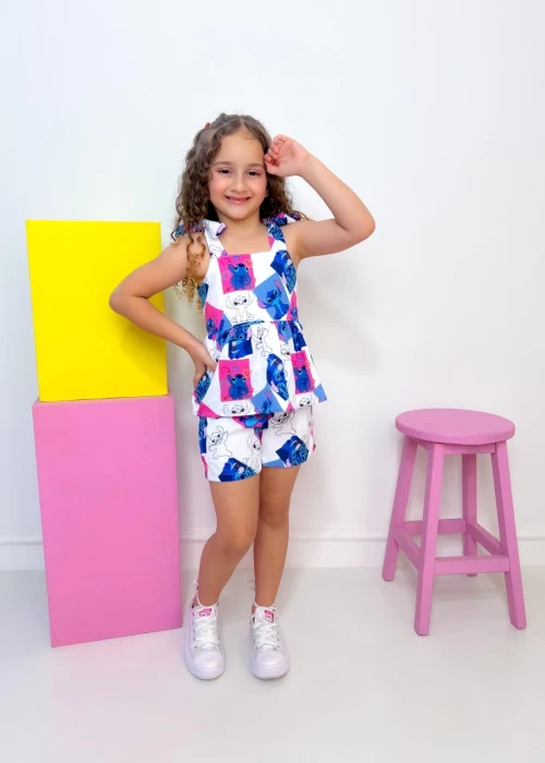 Conjunto Laço Floral Leca