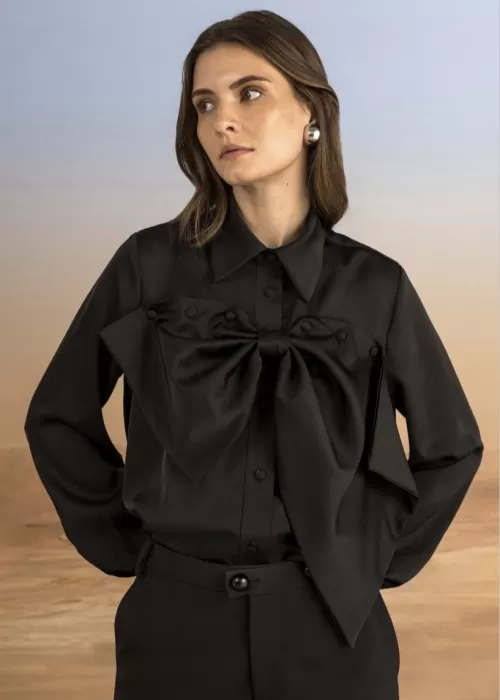 Camisa Laço Preto