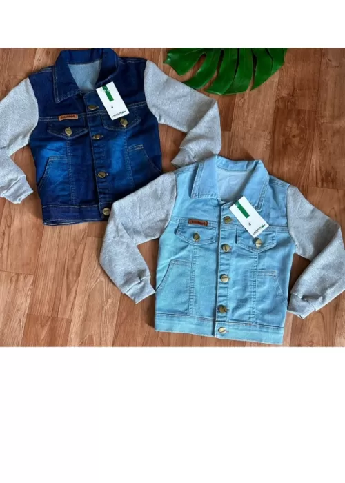 Jaqueta Jeans e Moletom ref1