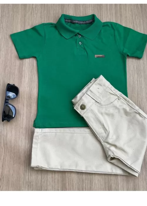 Conj. Calça Color e Polo AMA001
