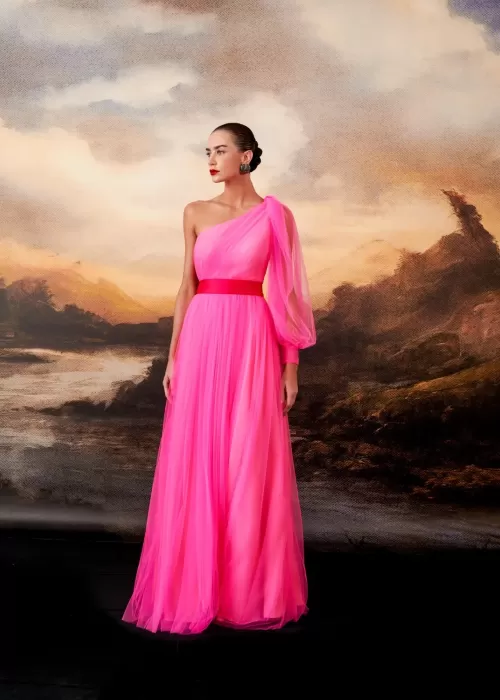 Vestido Ombro Só Manga