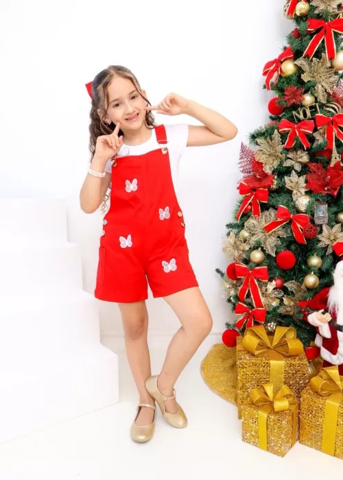 Macacão Red Borboleta ACL001