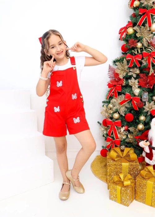 Macacão Red Borboleta ACL001