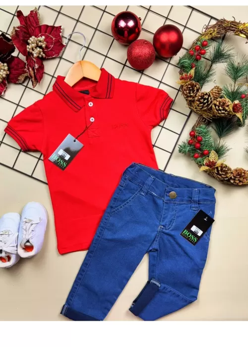 Conj. Calça Polo Festas GI001