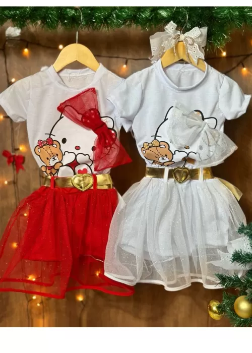 Conj. Tule Laço Hello VIT001