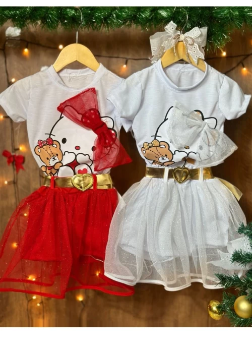 Conj. Tule Laço Hello VIT001