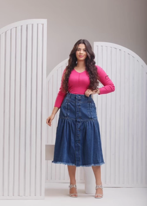 SAIA JEANS BABADO REF084