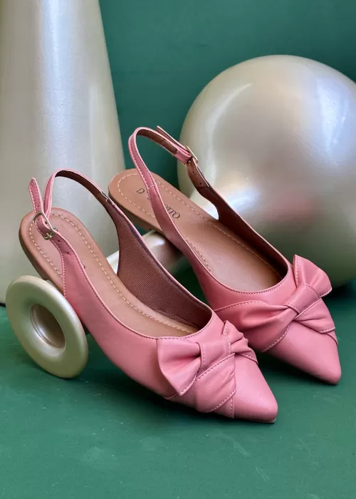 sling Back básico rosa