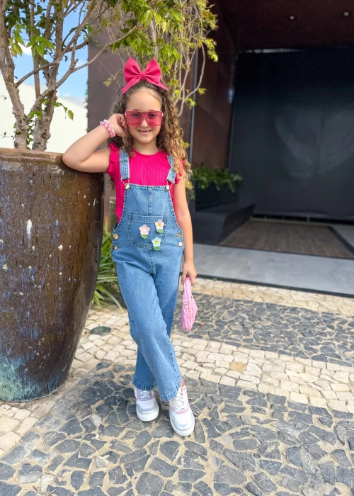 Macacão Longo Aplique ACL