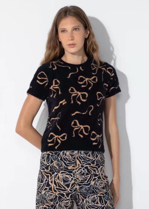 Blusa Manga Curta Talita Tricot