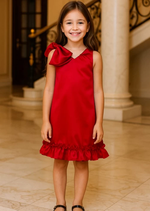 Vestido Laço Babado JC001