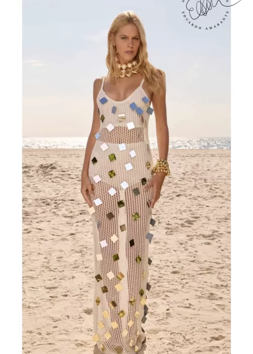 Vestido Tricot Super Midi de Alças