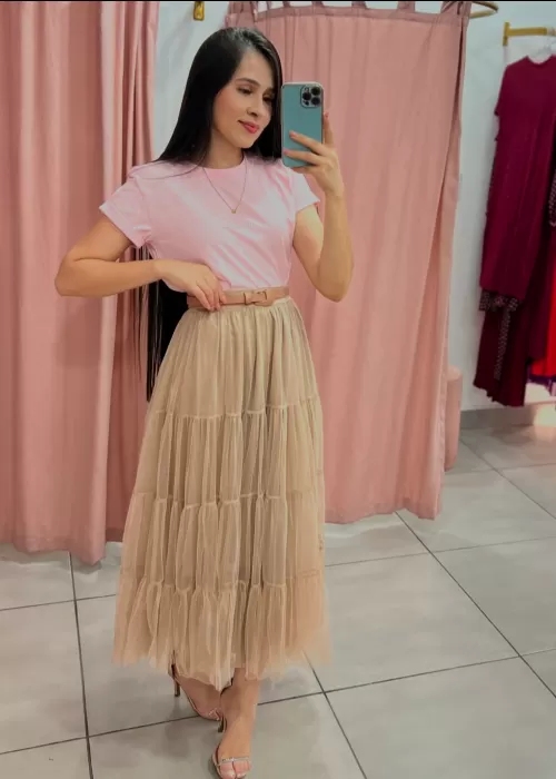 Saia tule max midi REF0111