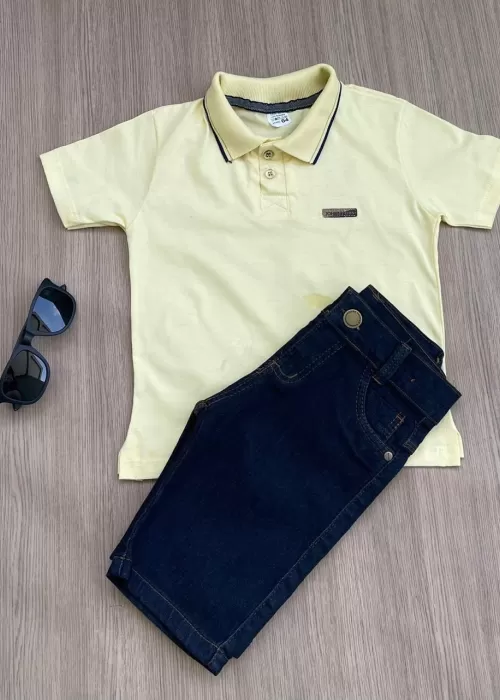 Conj. Polo Básico e Brim AMA001