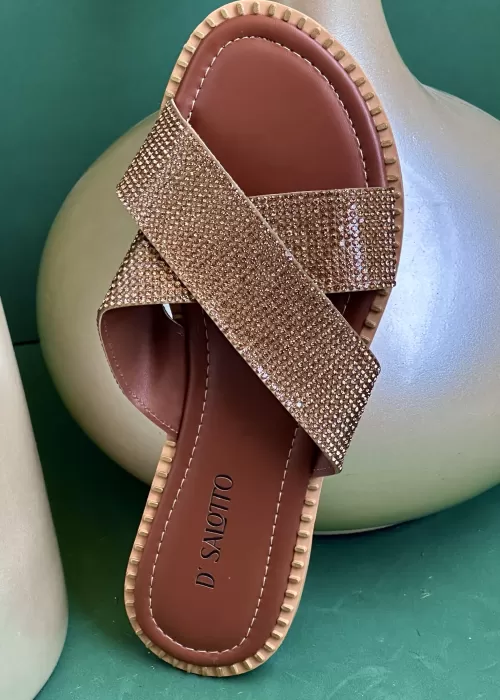 Rasteira Carol brilho