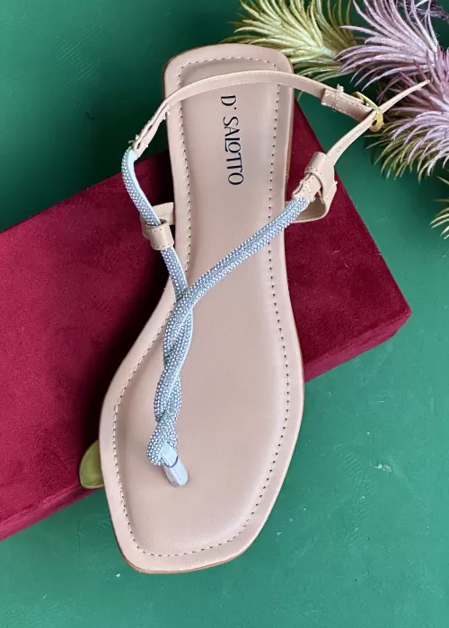 sandália rasteira Thais