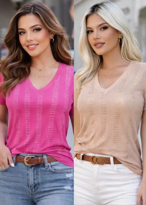 BLUSA MODAL BRILHO REF042